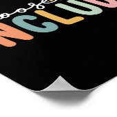 特別教育先生自閉症を含める ポスター (角)