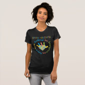 特別教育先生自閉症認識パズル Tシャツ (正面フル)