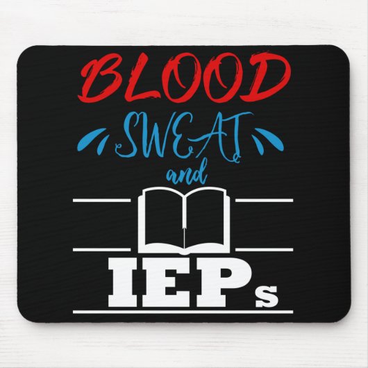 特別教育先生自閉症IEPギフトおもしろいー マウスパッド (正面)