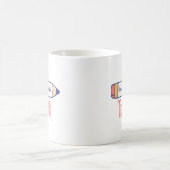特別教育先生鉛筆デザイン コーヒーマグカップ (中央)