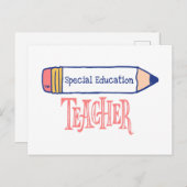 特別教育先生鉛筆デザイン ポストカード (正面/裏面)