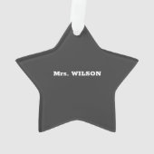 特別教育先生鑑賞日素晴らし オーナメント (裏面)