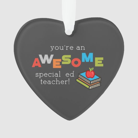 特別教育先生鑑賞日素晴らし オーナメント (正面)