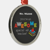 特別教育先生鑑賞日素晴らし メタルオーナメント (右)