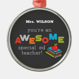 特別教育先生鑑賞日素晴らし メタルオーナメント