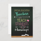 特別教育先生，恋教えする サンキューカード (正面/裏面)