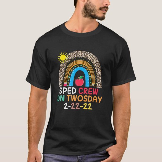 特別教育先生SPEDクルーRainbow Twoda Tシャツ (正面)