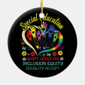 特別教育感動的先生教えSPED セラミックオーナメント (裏面)