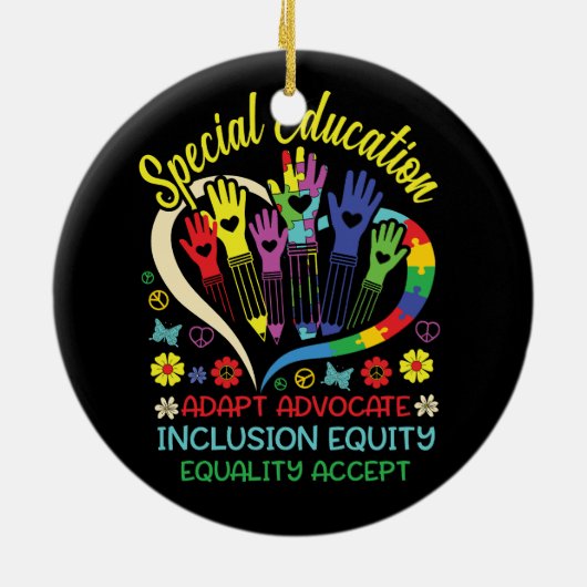 特別教育感動的先生教えSPED セラミックオーナメント (裏面)