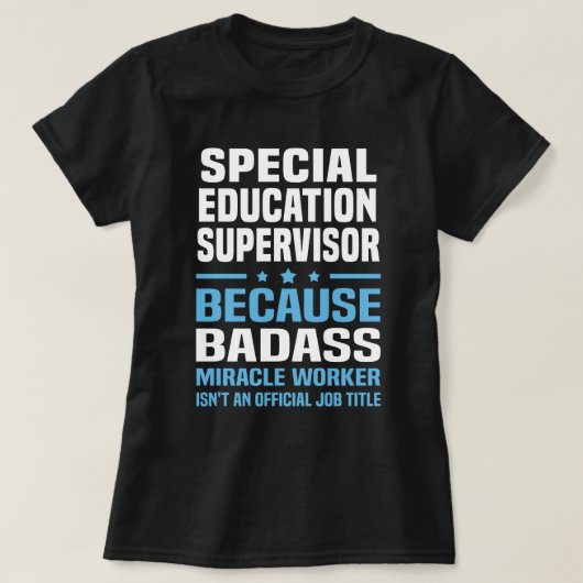 特別教育管理者 Tシャツ (デザイン正面)