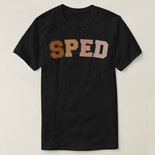 特別教育SPED先生レトロバックスクー Tシャツ (デザイン正面)