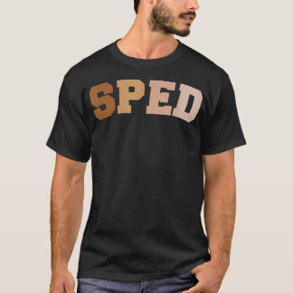 特別教育SPED先生レトロバックスクー Tシャツ