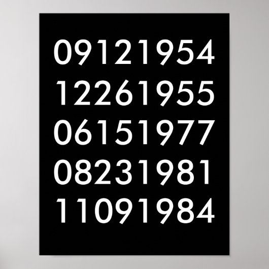 特別日モダン付ポスター ポスター (正面)