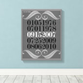 特別日付キャンバス キャンバスプリント (インサイチュ (ウッドフロア))