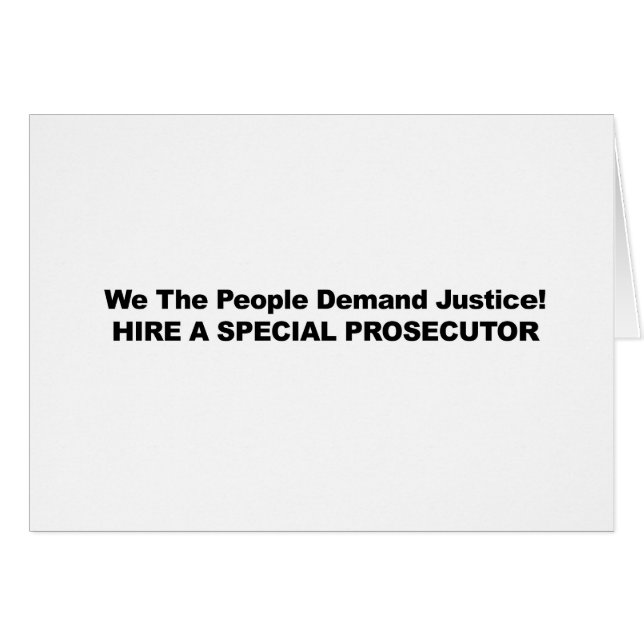 特別検察官を任命しろ (正面横)