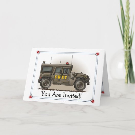 特別機動隊のハンマーのパーティの招待状 招待状 (正面)