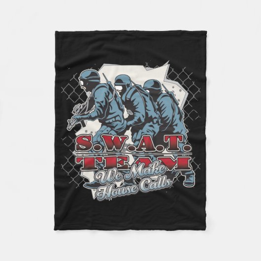 特別機動隊の往診 フリースブランケット (正面)