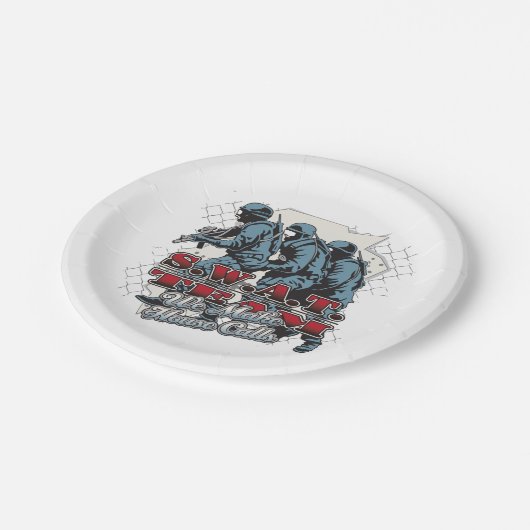 特別機動隊の往診 ペーパープレート (アングル)