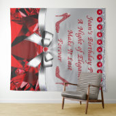 特別注文のジーン、ルビー誕生日バックドロップ タペストリー (インサイチュ(横))