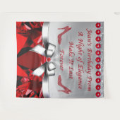 特別注文のジーン、ルビー誕生日バックドロップ タペストリー (正面(横))