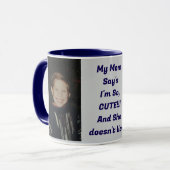 特別注文カスタム11ozフォトマグパーフェクトギフト マグカップ (正面左)