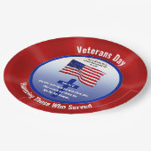 特別注文退役軍人日紙プレート ペーパープレート (アングル)