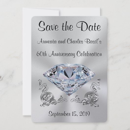 特別注文60周年記念招待状サンドラ 招待状 (正面)