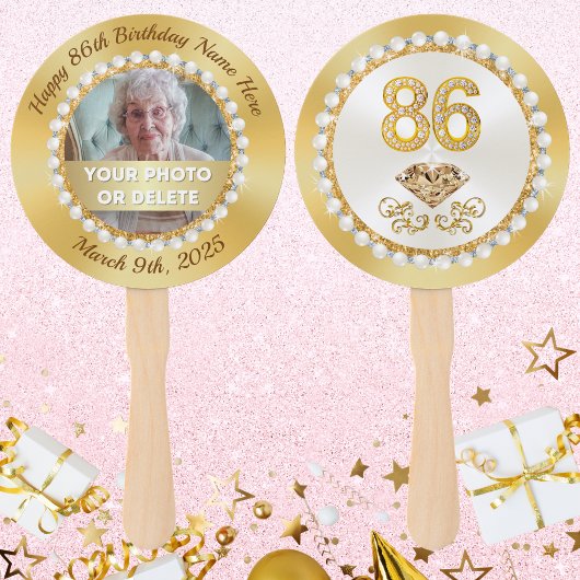 特別注文87誕生日Evaのフォトファン! ハンドファン