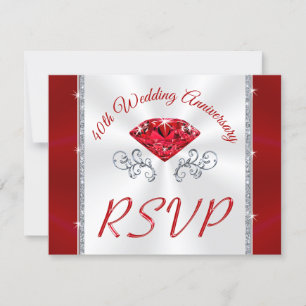 特別注文 ルビー, 40周年 返信カード, アリス 招待状
