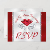 特別注文 ルビー, 40th 返信カード, アリス 招待状 (正面/裏面)