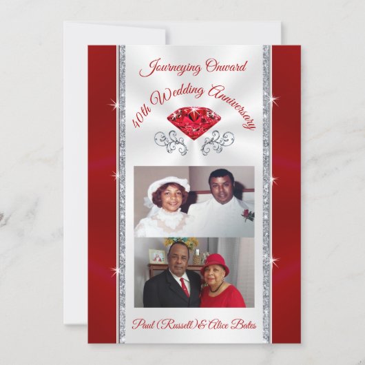 特別注文 40周年 招待状 アリス (正面)