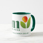 特別注文 – SLMコンサルタンシーグリーン マグカップ (正面右)