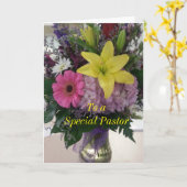 特別牧師へ カード (黄色い花)