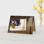 特別犬 カード (黄色い花)