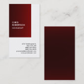 特別独占的な濃い赤の白のプライベートユニーク 名刺 (正面/裏面)