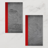 特別独占的な赤灰色の黒板モダン 名刺 (正面/裏面)