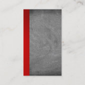 特別独占的な赤灰色の黒板モダン 名刺 (裏面)