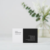 特別独占的プレーン白黒トレンディー 名刺 (スタンド正面)