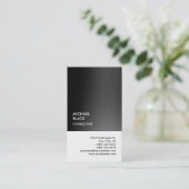 特別独占的白黒ユニークモダン 名刺 (スタンド正面)