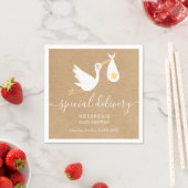 特別素朴配送ストークスターベイビーシャワー スタンダードカクテルナプキン (インサイチュ)