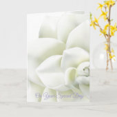 特別結婚の日のカード賛美 カード (黄色い花)