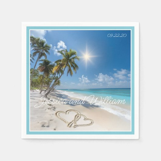 特別結婚夏 スタンダードカクテルナプキン (正面)