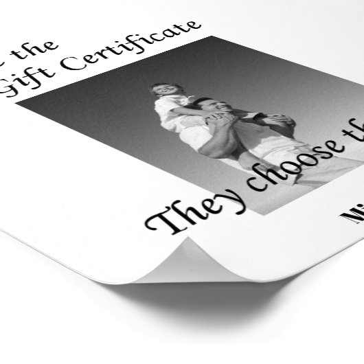 特別美しいサロンギフト券ポスター ポスター (角)