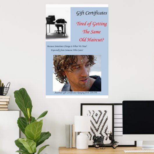 特別美しいサロンポスターギフト券 ポスター (ホームオフィス)