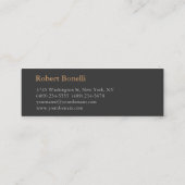 特別脚本グレー・レッド・フォトグラファー スキニー名刺 (裏面)