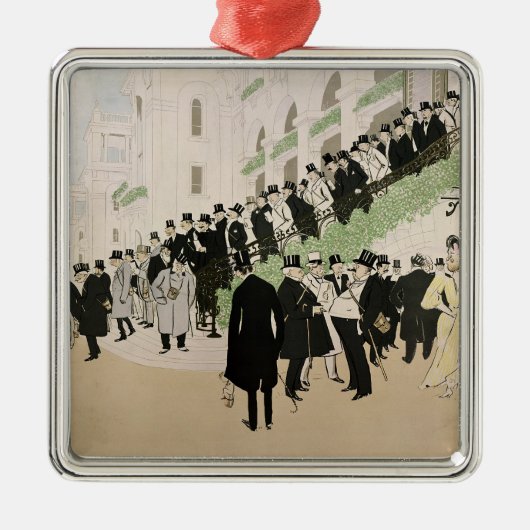 特別観覧席の階段 メタルオーナメント (正面)