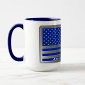 特別設計のアメリカのパラトパー国旗 マグカップ (左)