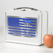 特別設計のアメリカのパラトパー国旗 メタルランチボックス (インサイチュ)