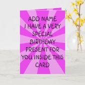 特別誕生日あり カード (黄色い花)