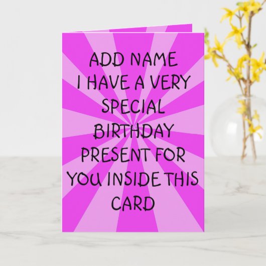 特別誕生日あり カード (黄色い花)